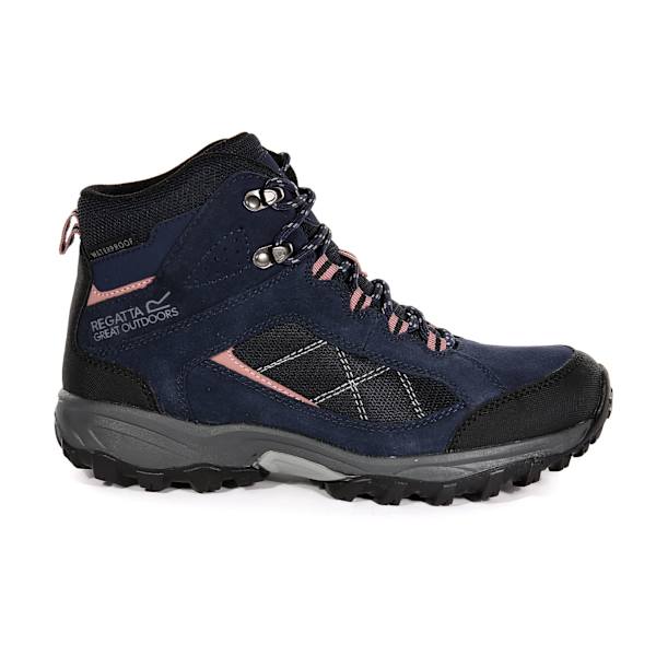 Regatta Great Outdoors Dam/Kvinnor Lady Clydebank Vattentät Navy/Ash Rose 4 UK