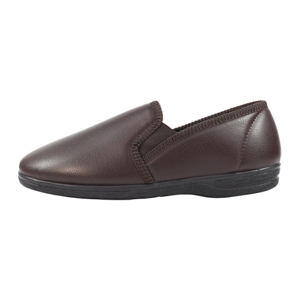 Lazy Dogz Trent II Tofflor för män 45 Brun Brown 11 UK