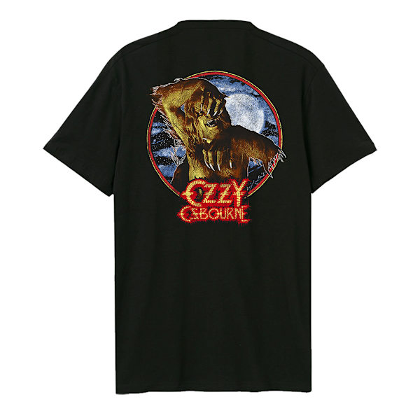 Amplified Unisex Vuxen Bark At The Moon Ozzy Osbourne T-shirt X Black XL