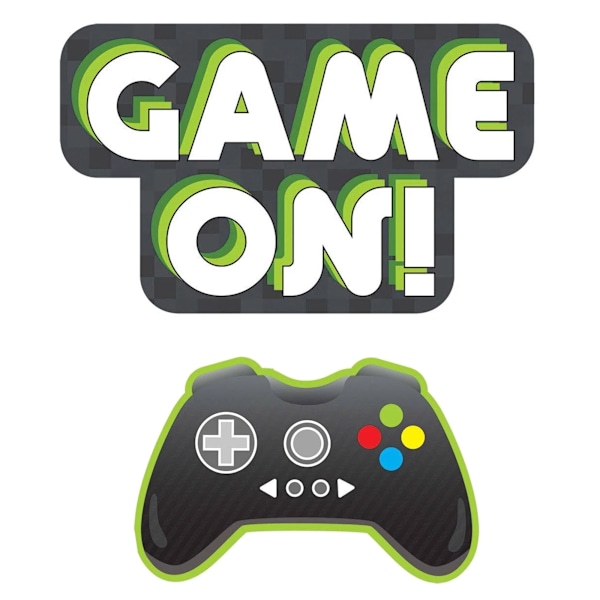 Minecraft 12 Level Up Game Controller Födelsedagsklipp (12-pack) Green One Size