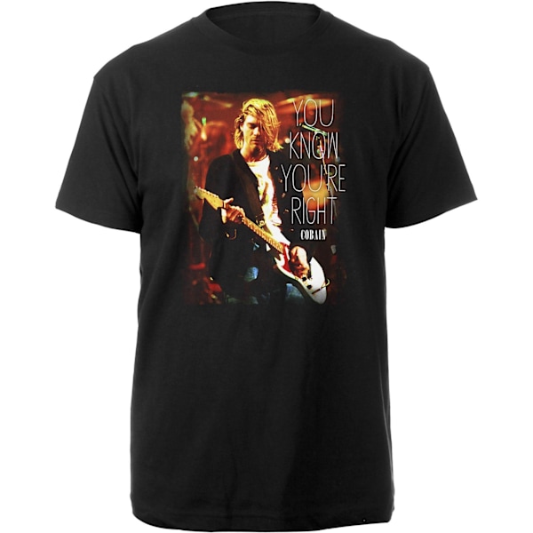 Kurt Cobain Unisex Adult You Know You´re Right T-Shirt XL Svart Black XL