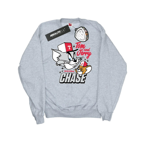 Tom och Jerry Pojkar Katt & Musjakt Sweatshirt 7-8 År Sport Sports Grey 7-8 Years