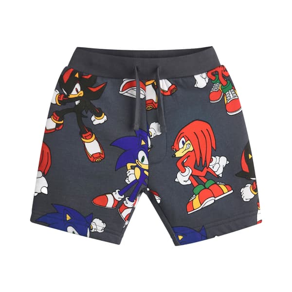 Sonic The Hedgehog Pojkar Tröja Och Shorts Set 4-5 År Grå Grey 4-5 Years