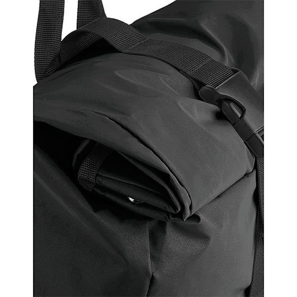 Bagbase Reflekterande Roll Top Ryggsäck One Size Svart/Reflekterande Black/Reflective One Size