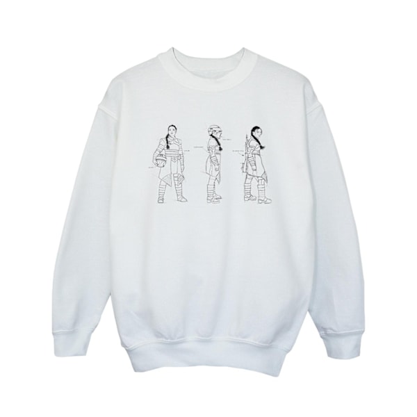 Star Wars Girls The Book Of Boba Fett Fennec Concept Sweatshirt White 9-11 Years