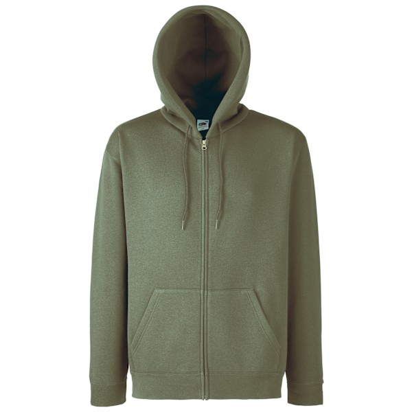 Fruit Of The Loom Herr Hoodie 2XL Klassisk Oliv Classic Olive 2XL