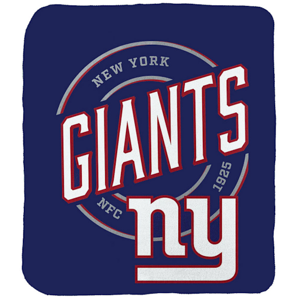 New York Giants Fleece Crest Throw One Size Mörkblå/Röd/Vit Dark Blue/Red/White One Size