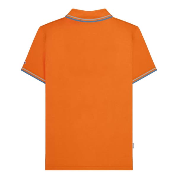 Lambretta Herr SS25 Twin Tip Pikétröja L Orange/Himmel Orange/Sky L