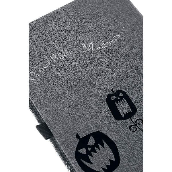 Nightmare Before Christmas Moonlight Madness A5 Notebook A5 Grå/Svart Grey/Black A5