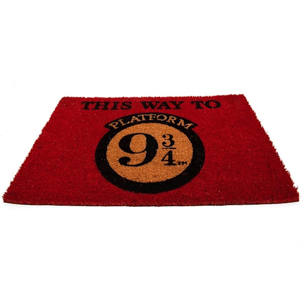 Harry Potter This Way To Platform 9 3/4 Dörrmatta One Size Röd/Gul Red/Yellow One Size