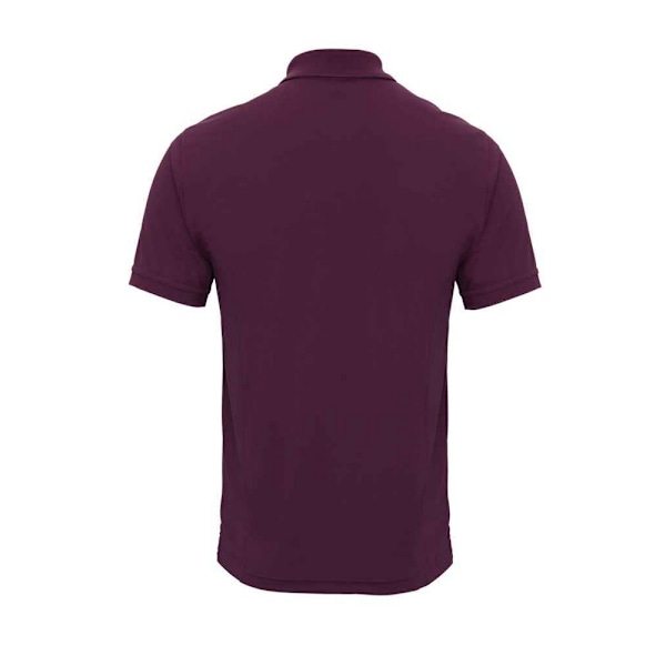 Premier Mens Coolchecker Pique Polotröja S Aubergine Aubergine S