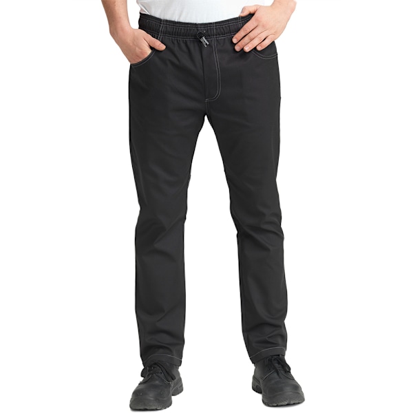 Le Chef Unisex Crease Resistant Prep Byxor XL Svart Black XL
