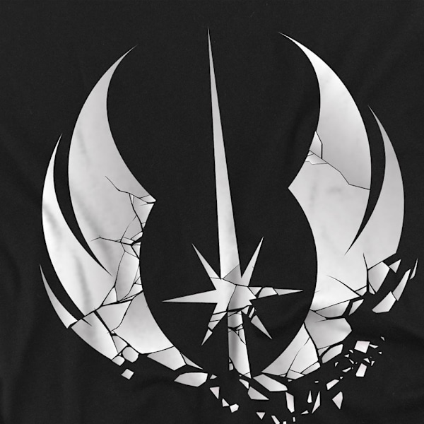 Star Wars Unisex Vuxen Jedi Obi Wan Kenobi Shattered T-Shirt S Black S