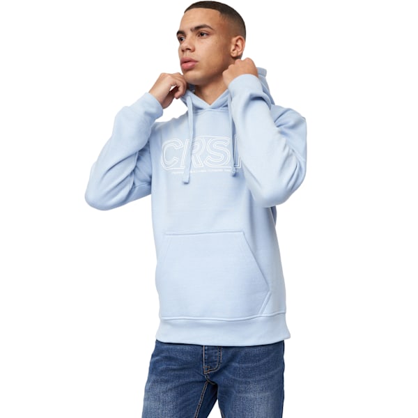 Crosshatch Kendrick Hoodie för män XL Ljusblå Light Blue XL