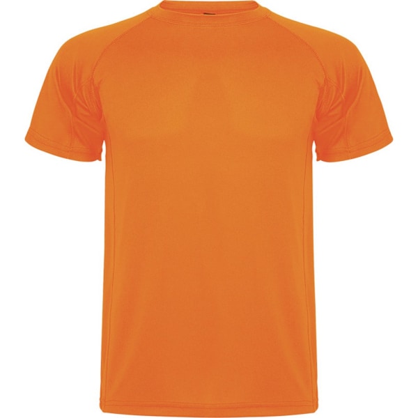 Roly Montecarlo T-shirt för män, kortärmad, sportig, L, fluorescerande Fluorescent Orange L
