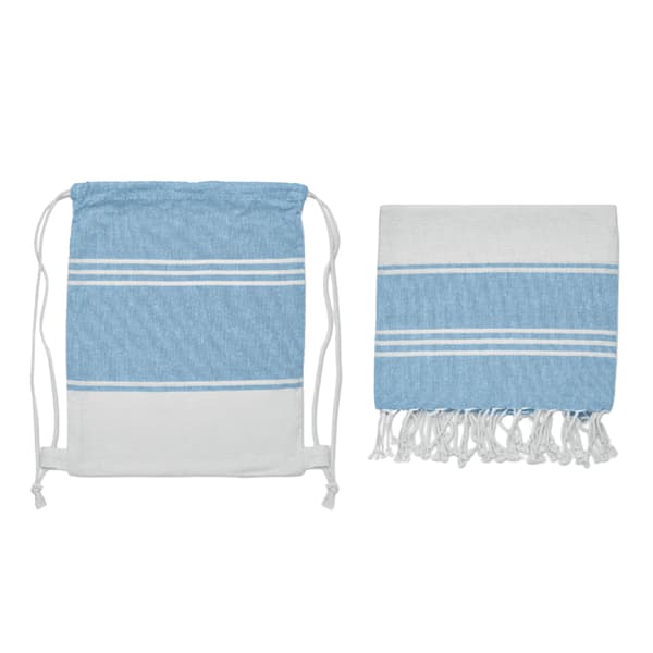 MidOcean Hammam Handduk Dragskopåse Set One Size Turkos Turquoise One Size