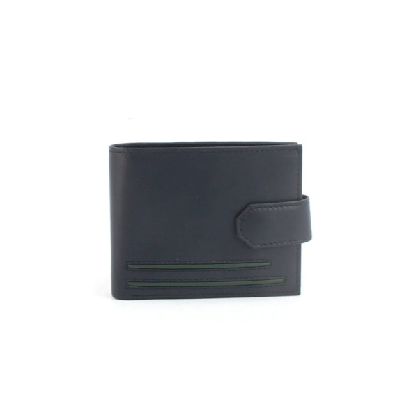 Eastern Counties Leather Unisex Adult Grayson Bi-Fold Läder C Navy/Green One Size