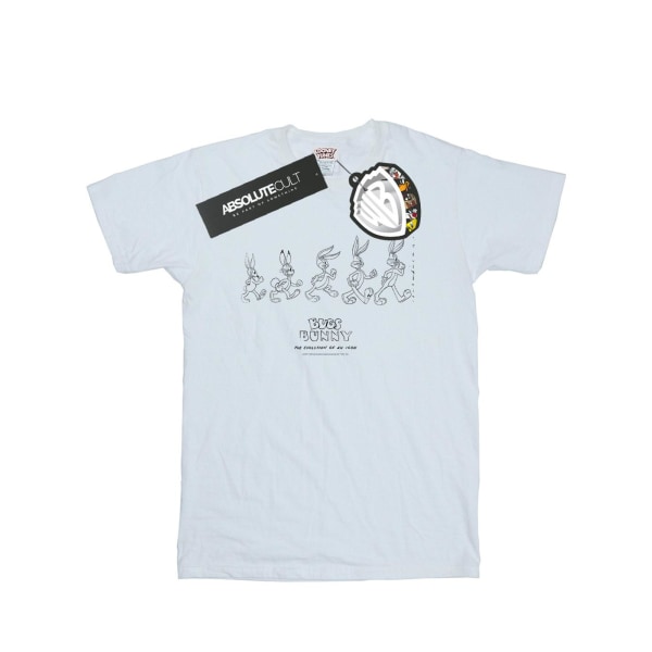 Looney Tunes Mens Bugs Bunny Evolution T-shirt S Vit White S