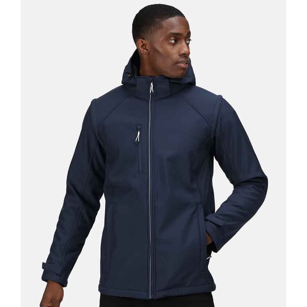 Regatta Mens Erasmus 4 i 1 Soft Shell Jacka L Marinblå Navy L
