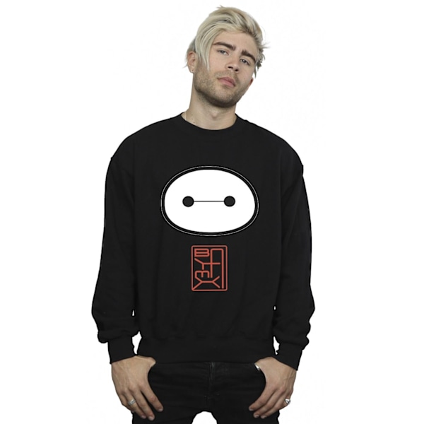 Disney Herr Big Hero 6 Baymax Icon Sweatshirt 4XL Svart Black 4XL