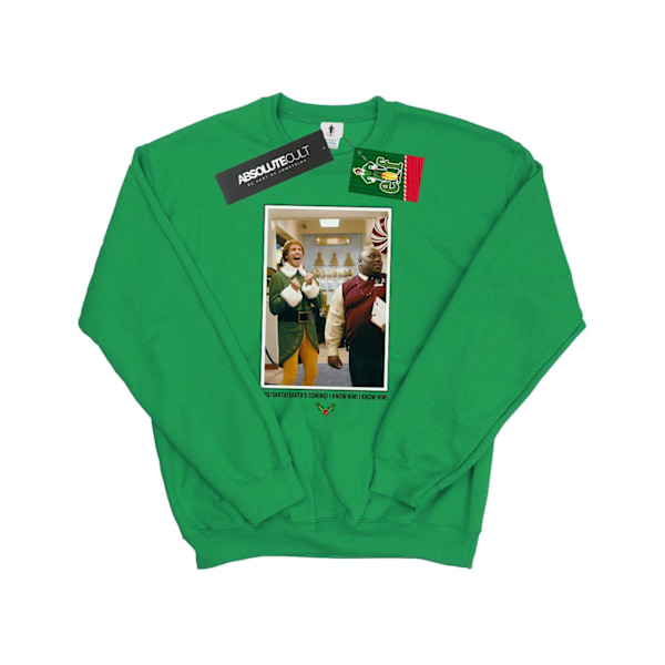 Elf Mens OMG Santa Photo Sweatshirt M Irish Green Irish Green M
