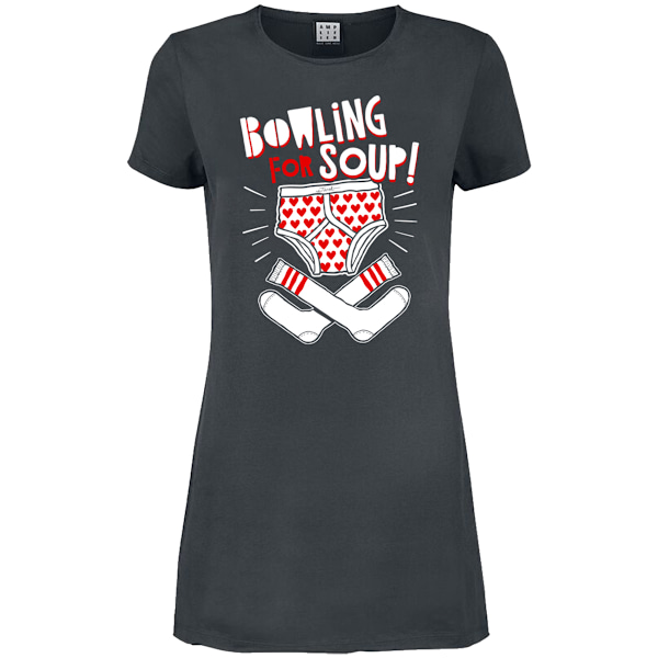Amplified Dam/Damunderkläder Och Strumpor Bowling For Soup T-Shir Charcoal L
