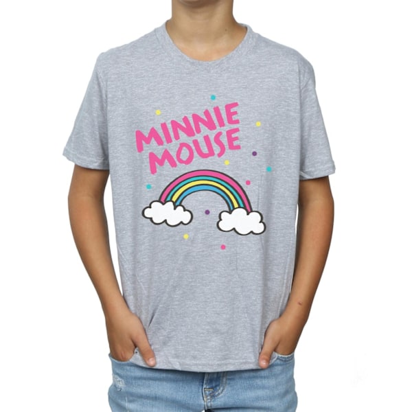 Disney Boys Minnie Mouse Rainbow Dots T-Shirt 12-13 år Sport Sports Grey 12-13 Years