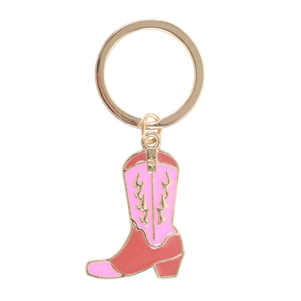 Something Different Cowboy Boot Nyckelring One Size Rosa/Silver Pink/Silver One Size