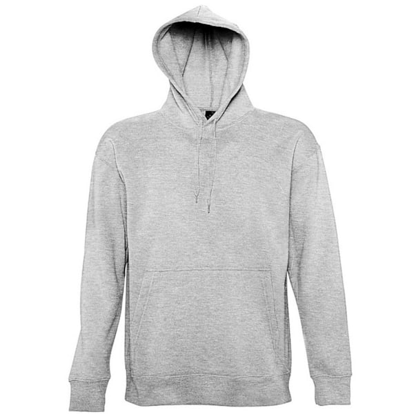 SOLS Slam Unisex Hoodie / Huvtröja M Gråmelerad Grey Marl M