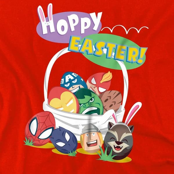 Marvel Barn/Kids Hoppy Easter Eggs Heroes Tröja med huva Red 9-11 Years