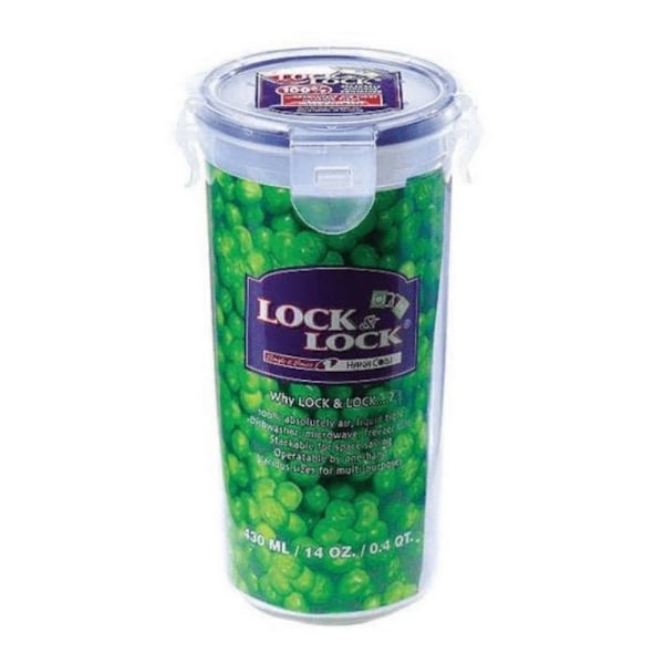 Lock & Lock Rund Matbehållare 9,2 x 15cm Transparent Transparent 9.2 x 15cm