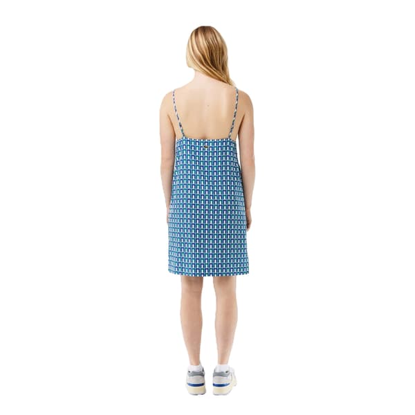 Lacoste Dam/Kvinnor Spaghetti Strap Slipklänning 8 UK Blå Blue 8 UK