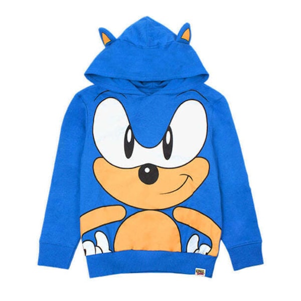 Sonic The Hedgehog Pojkar 3D Öron Hoodie 5-6 År Blå Blue 5-6 Years