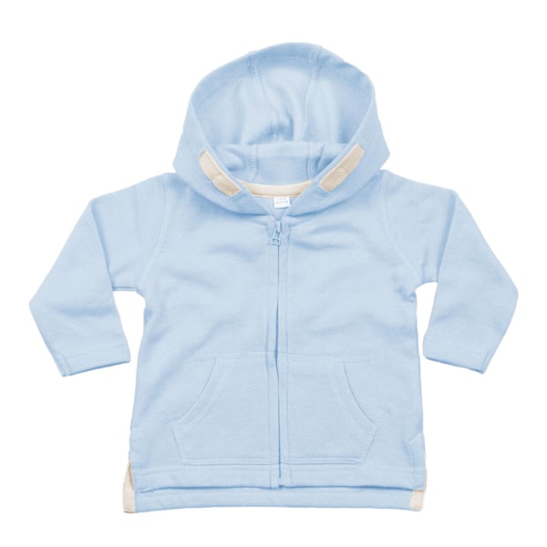 Babybugz Baby Full Zip Hoodie 6-12 månader Dusty Blue Dusty Blue 6-12 Months