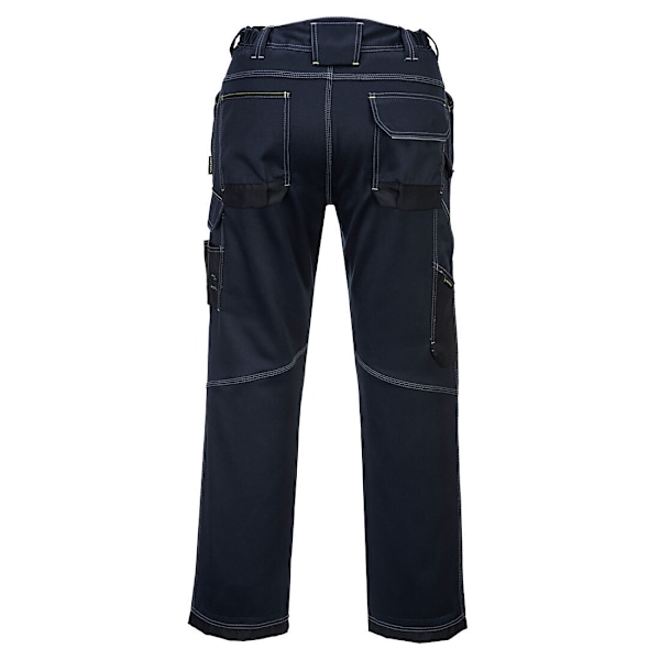 Portwest Herr PW3 Arbetsbyxor 40R Marinblå/Svart Navy/Black 40R