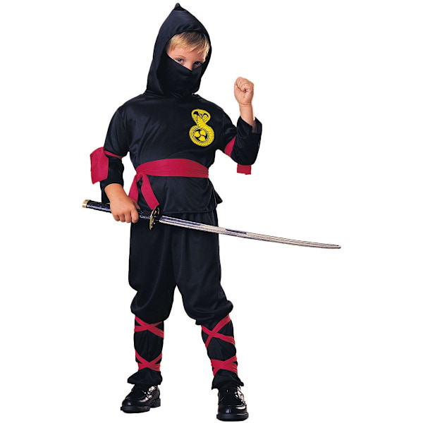 Bristol Novelty Pojkkostym Ninja 9-12 år Svart Black 9-12 Years