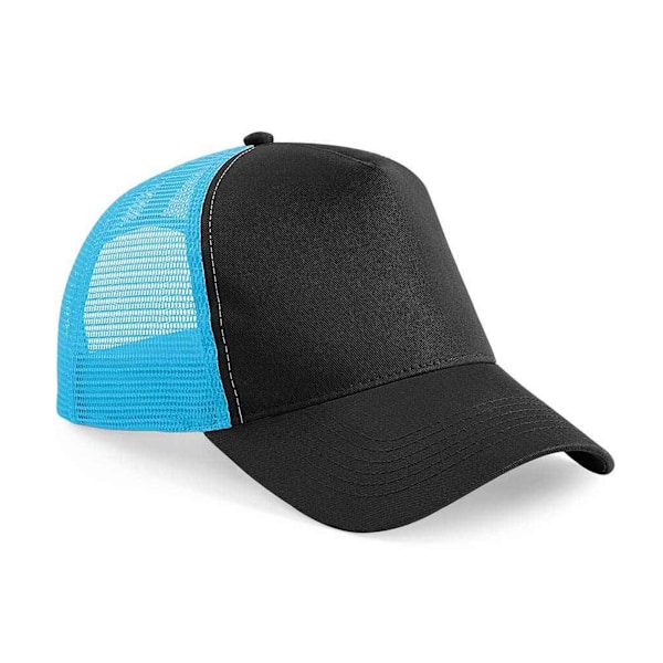 Beechfield Unisex Vuxen Snapback Trucker Cap En Storlek Svart/Surf Blå Black/Surf Blue One Size