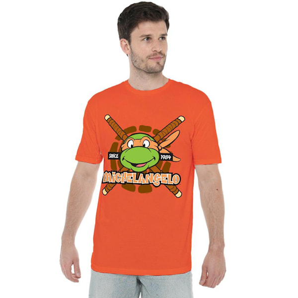 Teenage Mutant Ninja Turtles Herr T-shirt Sedan 1984 Michelangelo Orange S