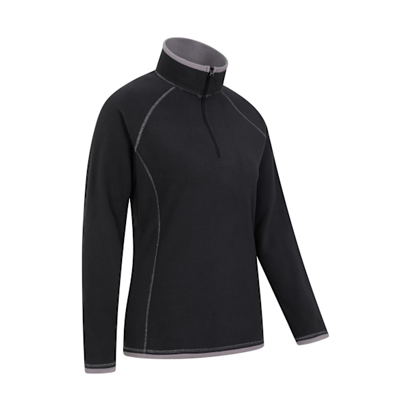 Mountain Warehouse Dam/Dam Montana Fleece Tröja med Halv Dragkedja Storlek 8 Black 8 UK