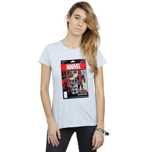 Marvel Dam/Kvinnor Deadpool Actionfigur Bomull T-shirt XXL Sports Grey XXL