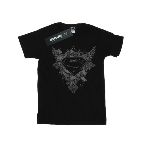 DC Comics Boys Superman My Father, My Hero T-shirt 9-11 år f Black 9-11 Years