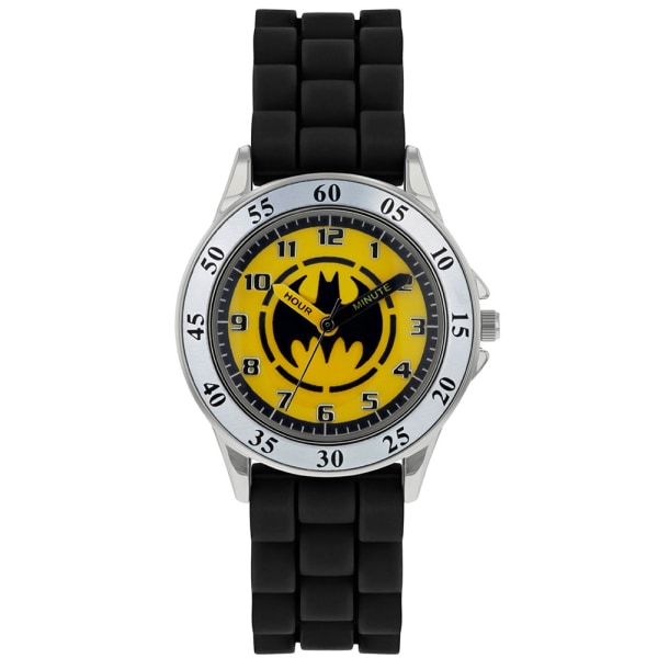 Batman Barn/Barn Time Teacher Analog Watch One Size Blac Black/Yellow/Silver One Size