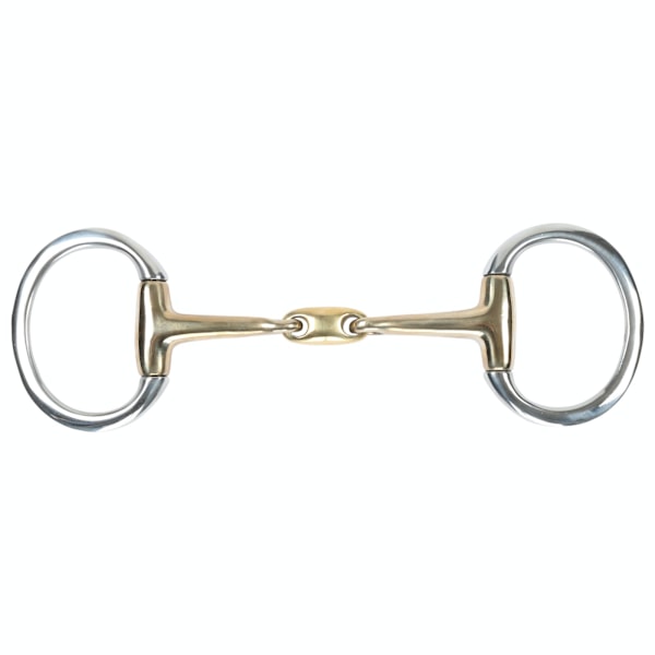 Shires Brass Lozenge Häst Eggbutt Snaffle Bit 6in Mässing Brass 6in