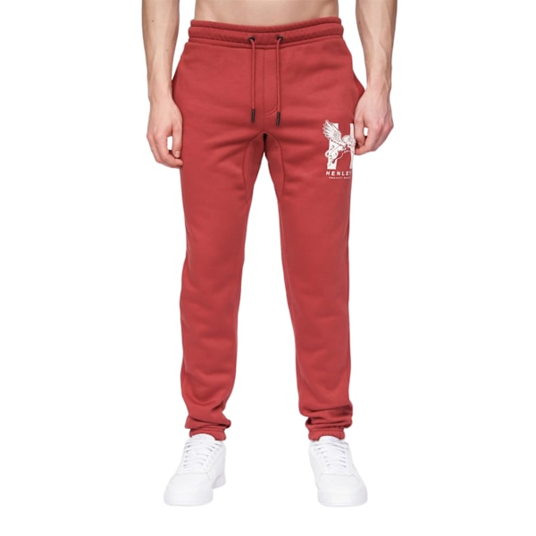 Henleys Mens Curveball Jogging Bottoms L Deep Red Deep Red L