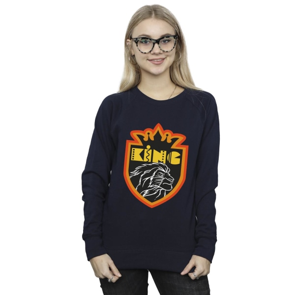 Disney Dam/Damer The Lion King Crest Sweatshirt M Marinblå Navy Blue M