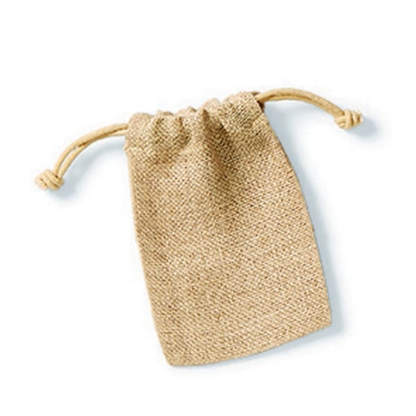 Westford Mill Jute Rope Close Plain Stuff Bag XXS Naturlig Natural XXS