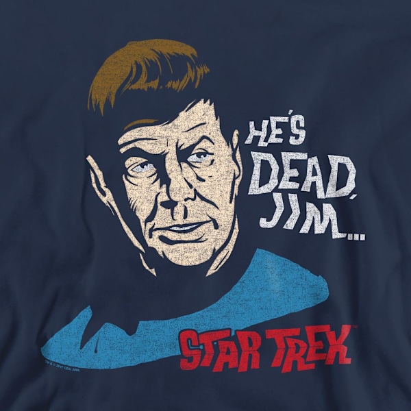 Star Trek Unisex Vuxen He´s Dead Jim Sweatshirt L Marinblå Navy L