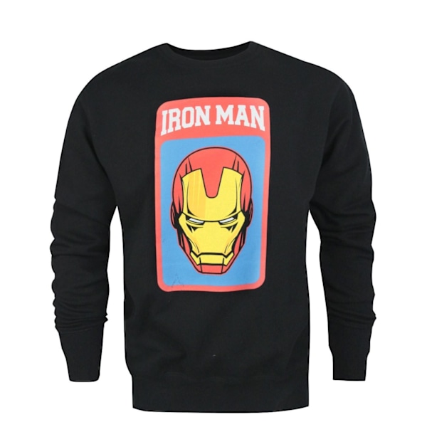 Iron Man Mask Sweatshirt XL Svart Black XL