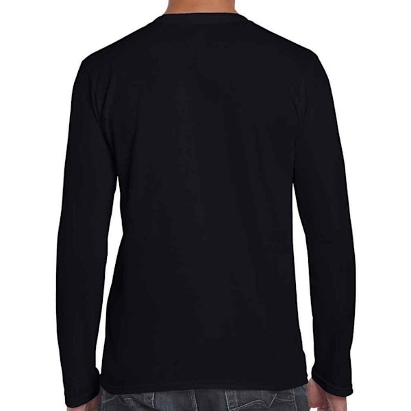 Gildan Unisex Vuxen Softstyle Långärmad T-shirt 3XL Svart Black 3XL