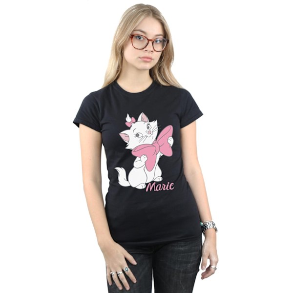 Disney Dam/Kvinnor Aristocats Marie Rosett Bomull T-shirt XL Svart Black XL